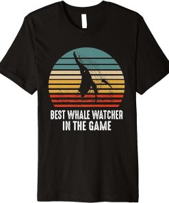 Funny Whale Watching Ocean Water Sailing Marine Biology Orca Premium T-Shirt