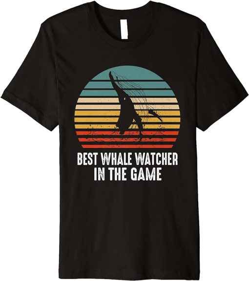 Funny Whale Watching Ocean Water Sailing Marine Biology Orca Premium T-Shirt