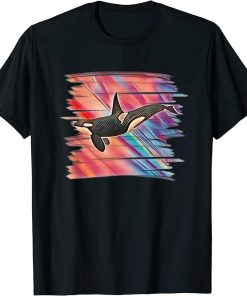 Orca Motif Whale Ocean Predator Design Orcas T-Shirt