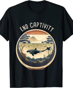 Orca End Captivity Free The Orcas Marine Protection Activist T-Shirt