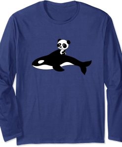 Orca Killer Whale Panda Bear Baby Gift Long Sleeve T-Shirt